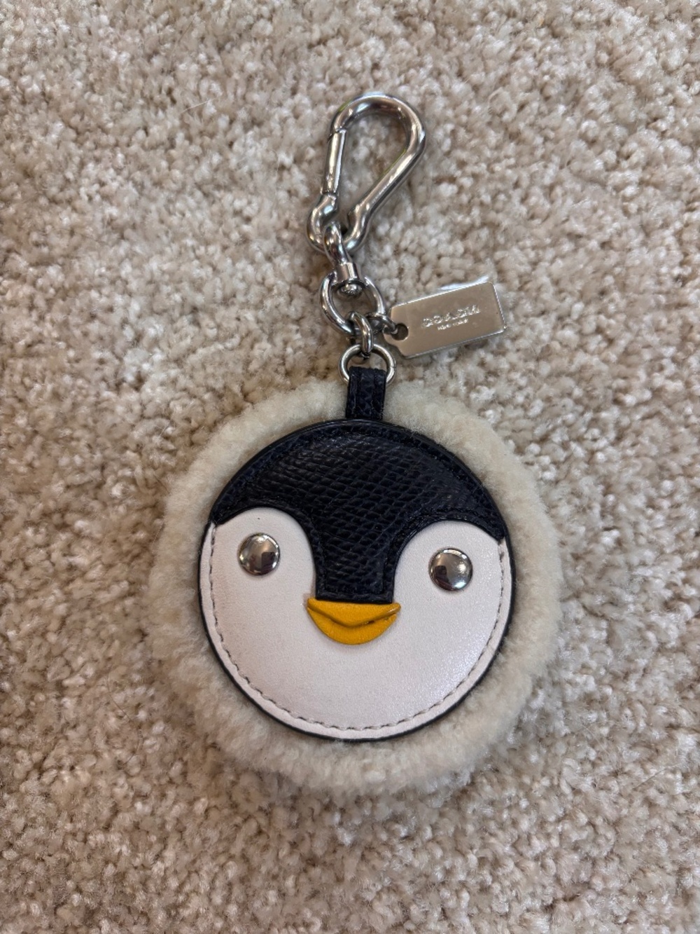 Coach Key Ring Furry Penguin or Accessory for your bag.